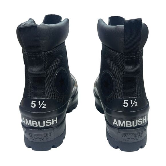 AMBUSH x Converse Chuck Taylor All Star Duck Boot High Triple Black 5.5M / 7.5W - Picture 6 of 11